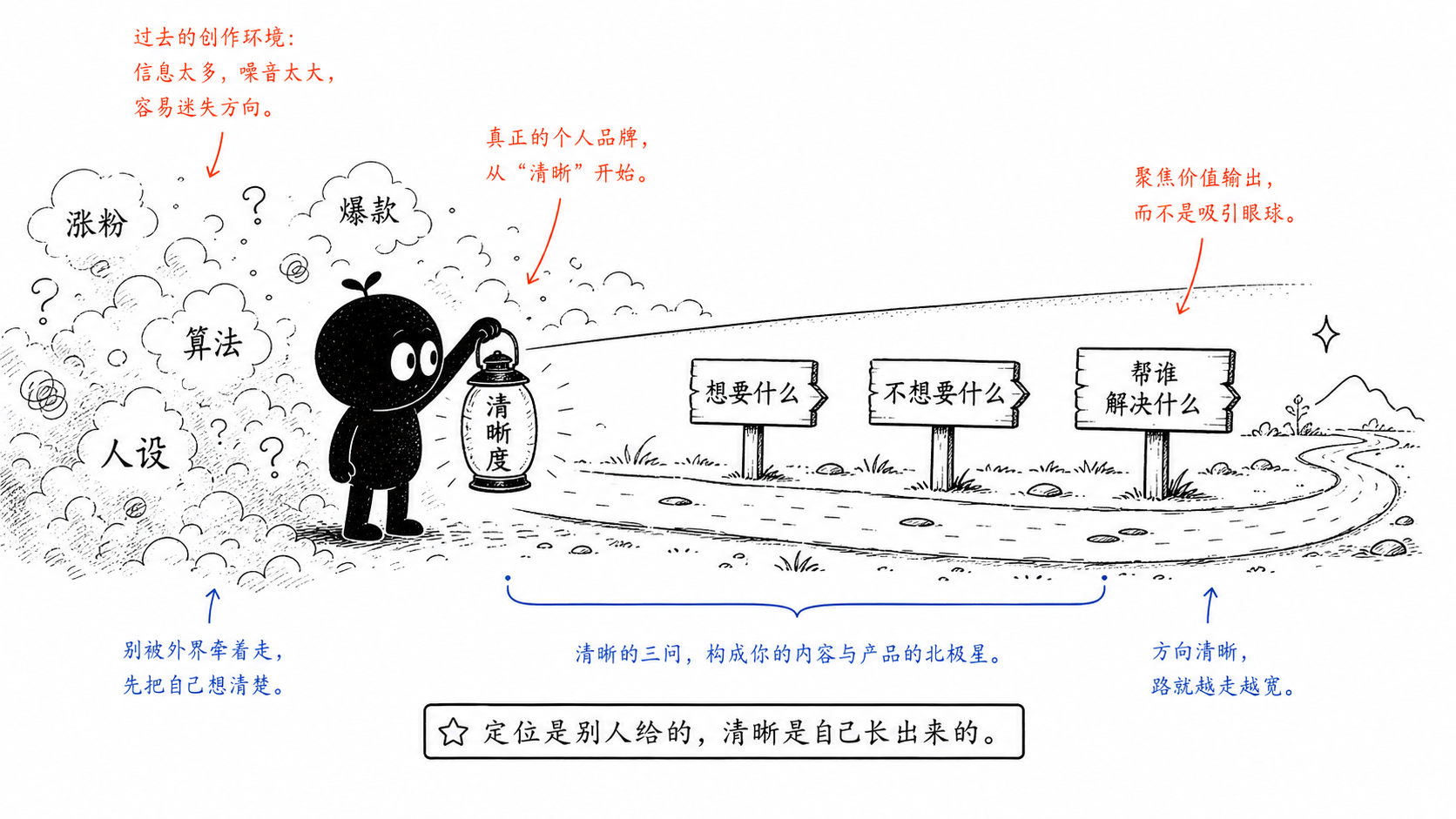 清晰度不是包装出来的，而是自己长出来的。
